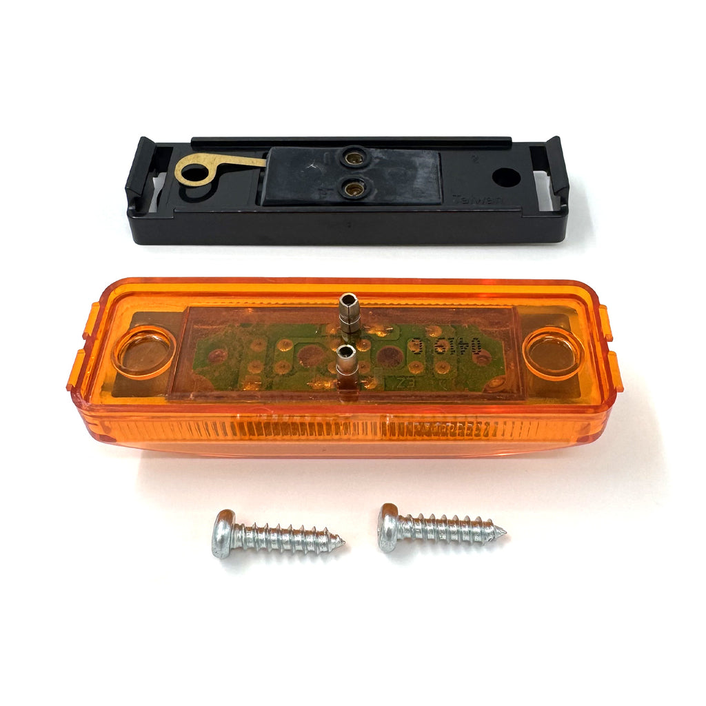 Lumière de gabarit LED 4" x 1" ambre 3 diodes - RecreaShop