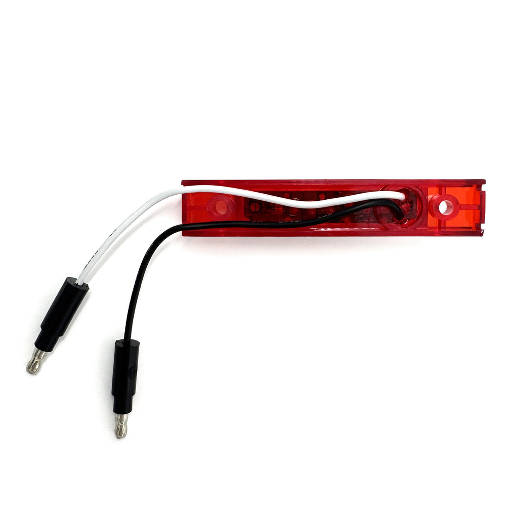 Lumière de gabarit LED 4" x 3/4" rouge 7 diodes - RecreaShop