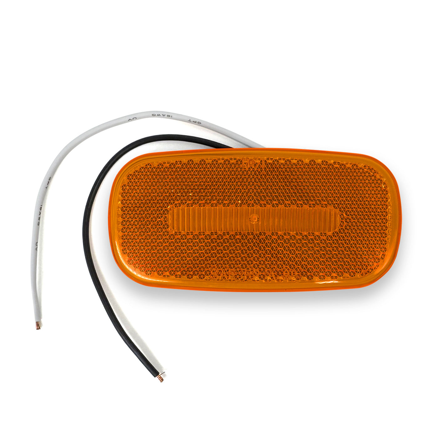 Lumière de gabarit LED 4" x 2" ambre 6 diodes avec réflecteur - RecreaShop