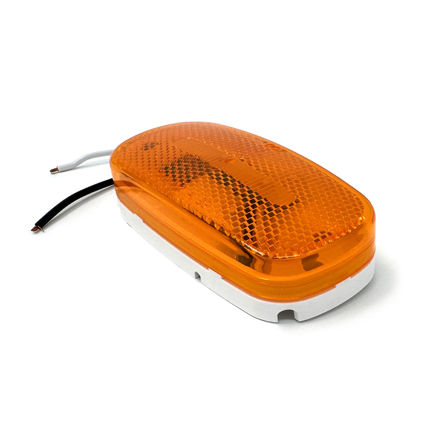 Lumière de gabarit LED 4" x 2" ambre 6 diodes avec réflecteur - RecreaShop