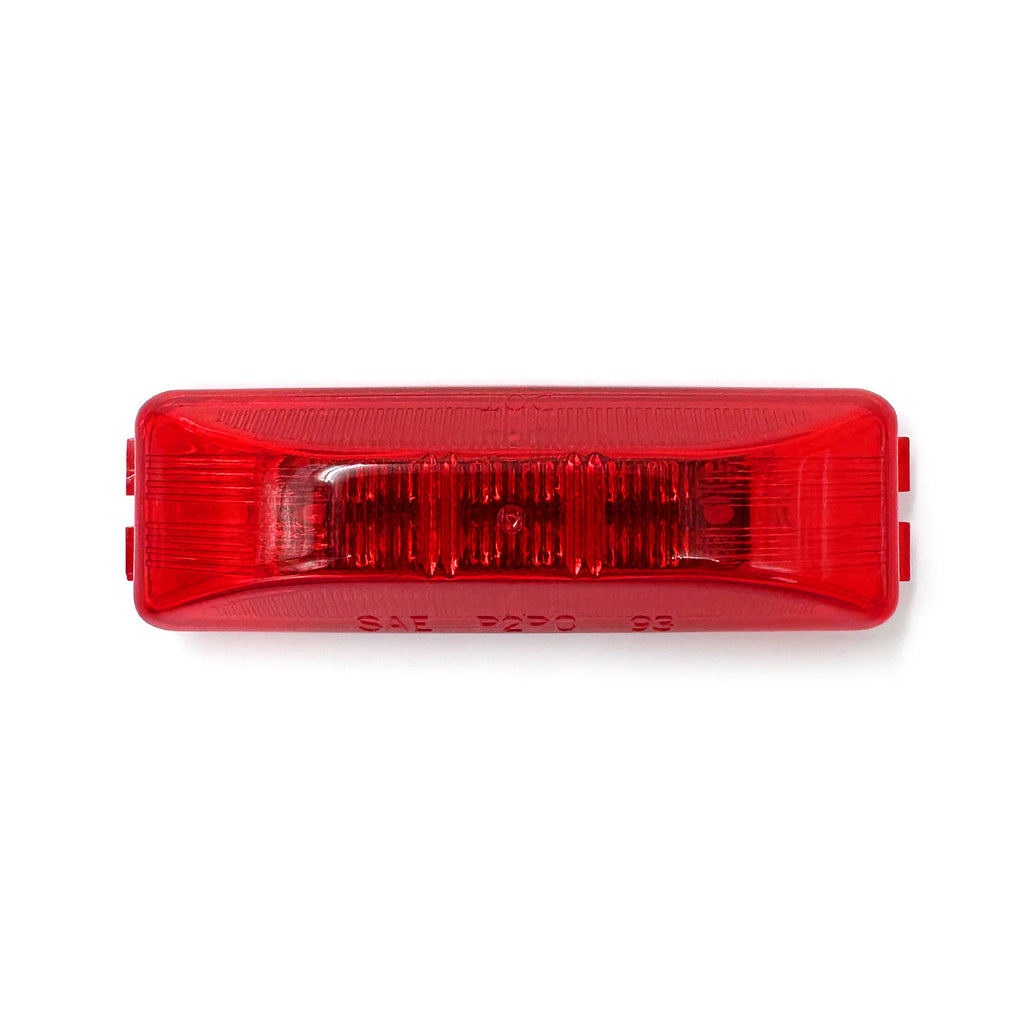 Lumière de gabarit LED 4" x 1" rouge 12 diodes - RecreaShop