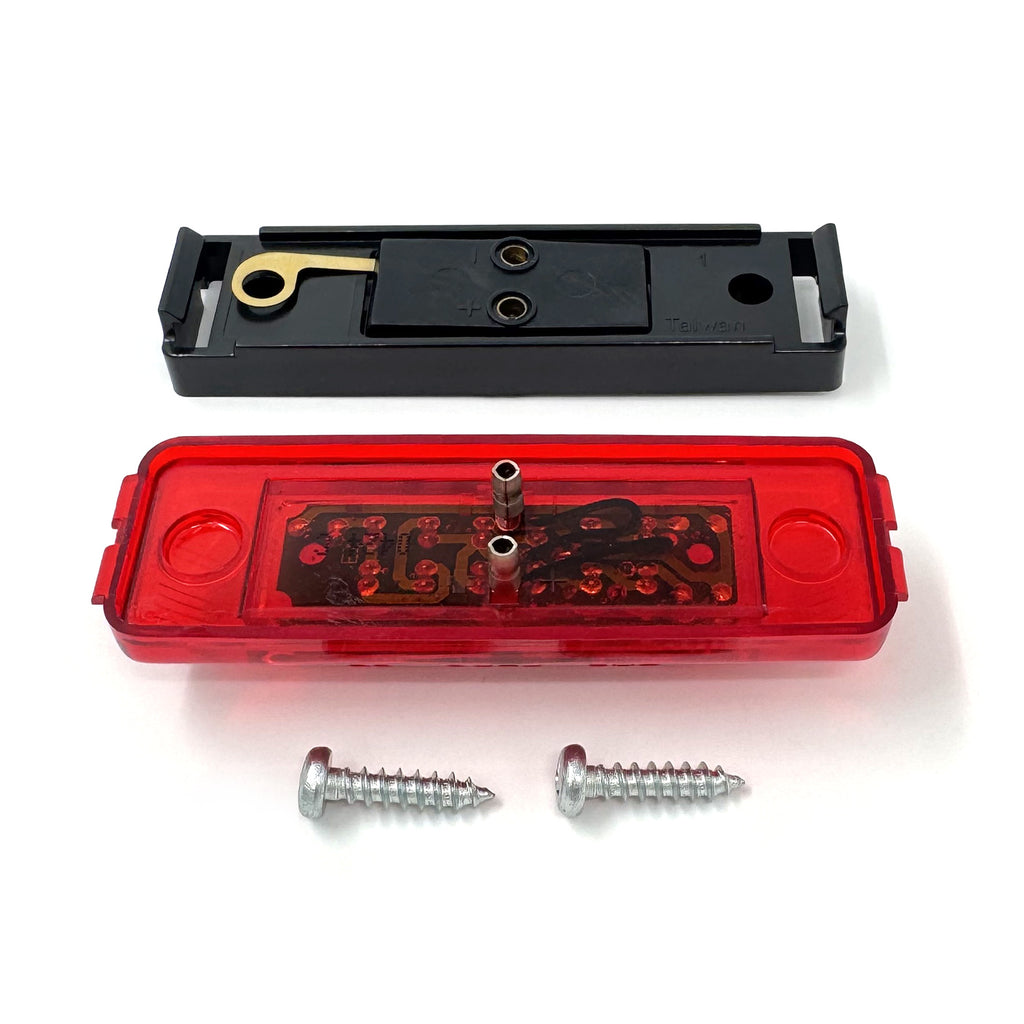 Lumière de gabarit LED 4" x 1" rouge 12 diodes - RecreaShop