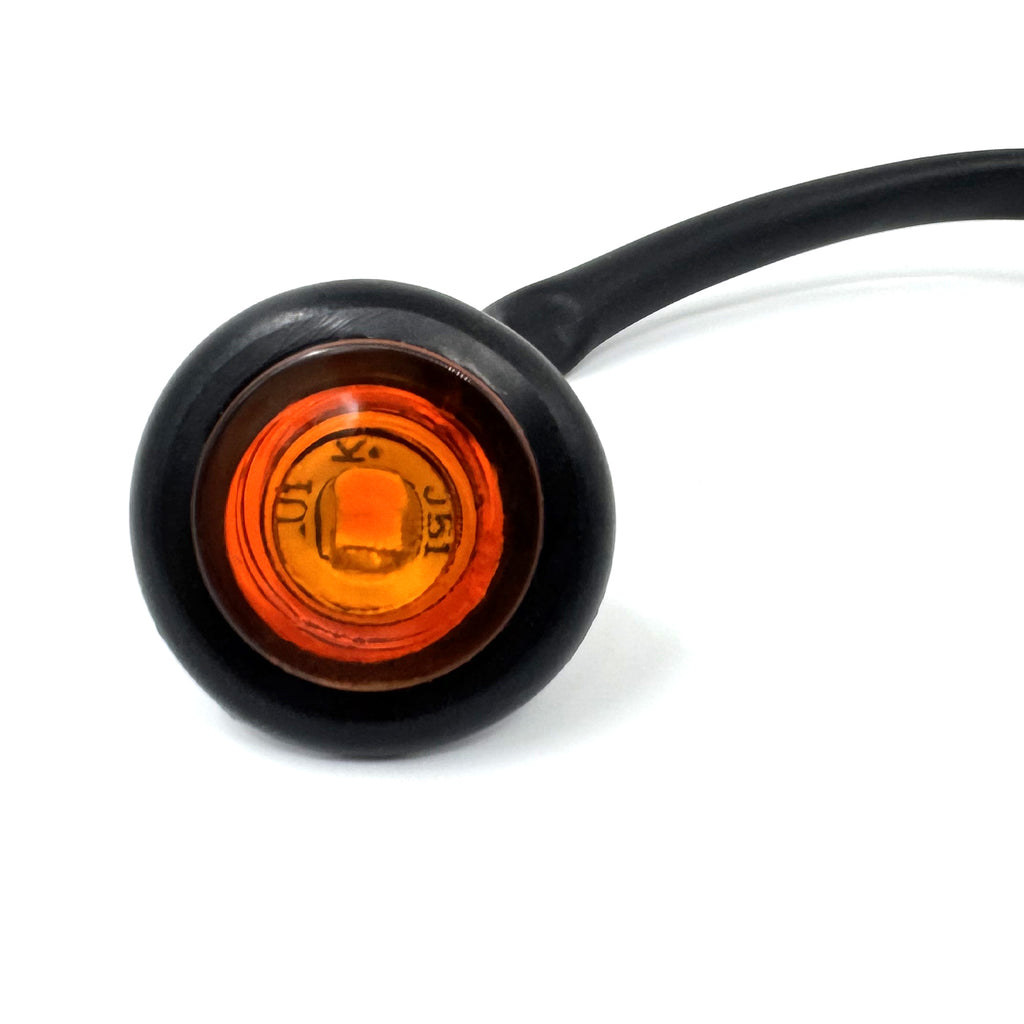 Lumière de gabarit LED 3/4" ambre à clip (fils gainés) - RecreaShop