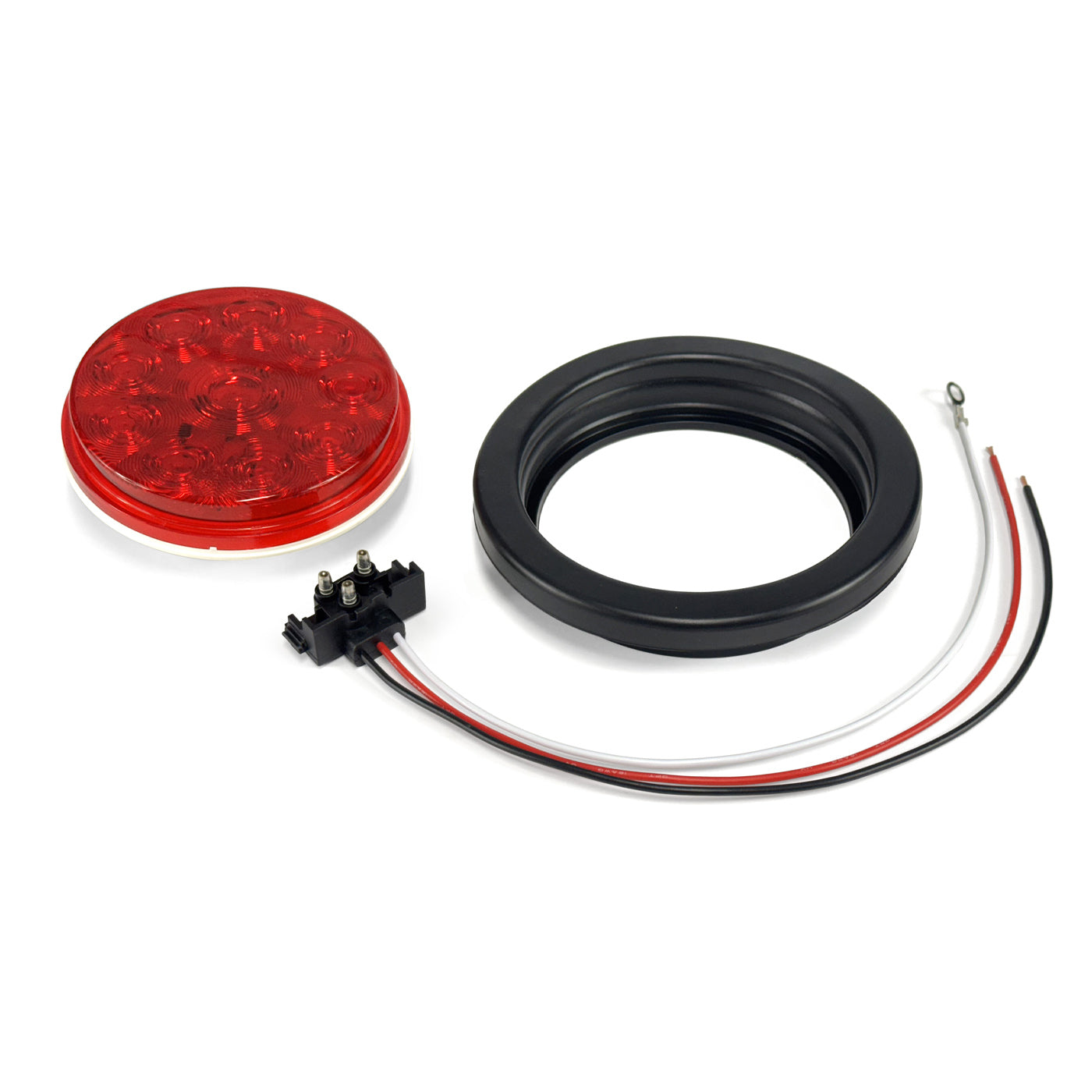 Lumière de position LED 4" rouge 10 diodes (connexion 90°) - RecreaShop