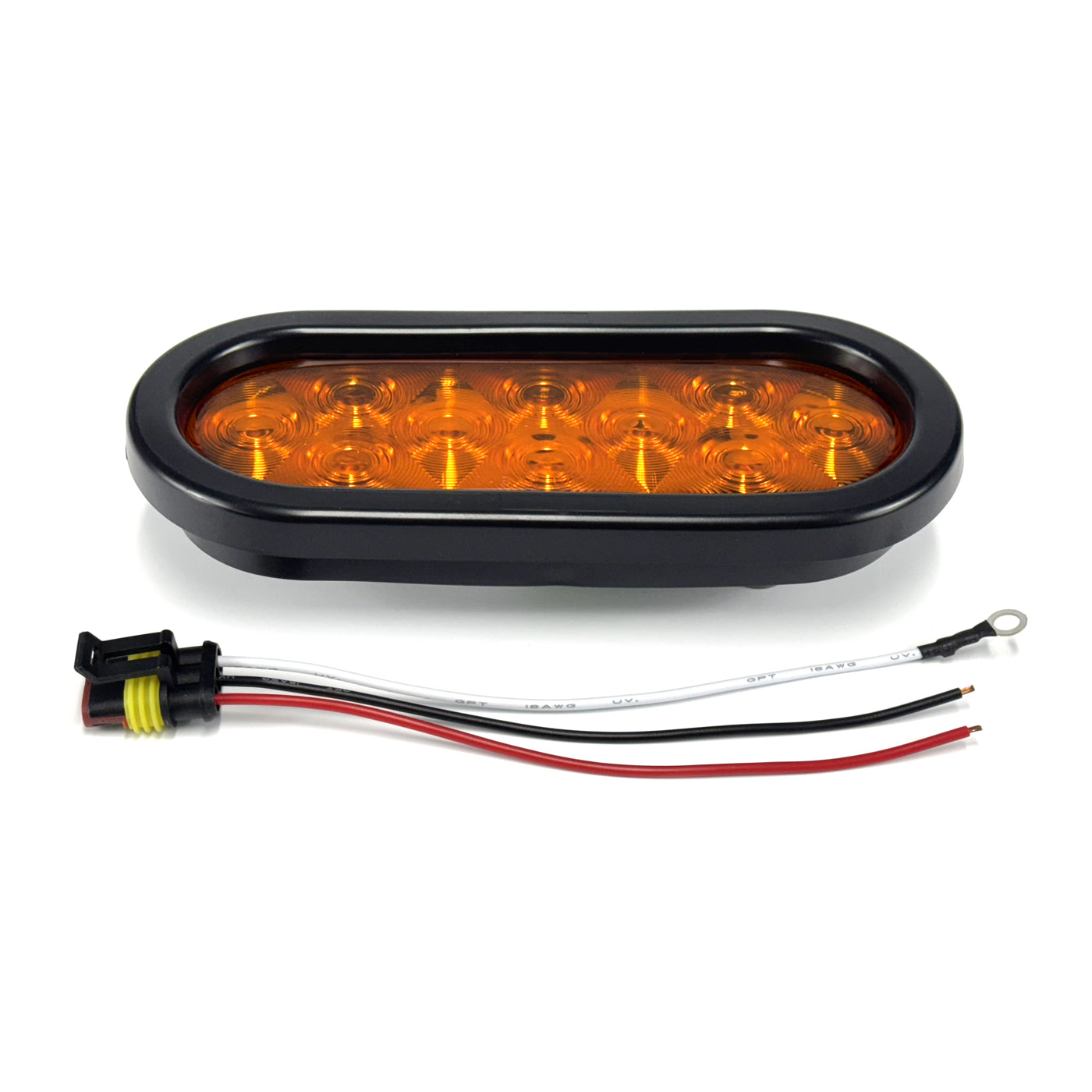Lumière de position LED 6 1/2" x 2 1/4" ambre 10 diodes - RecreaShop