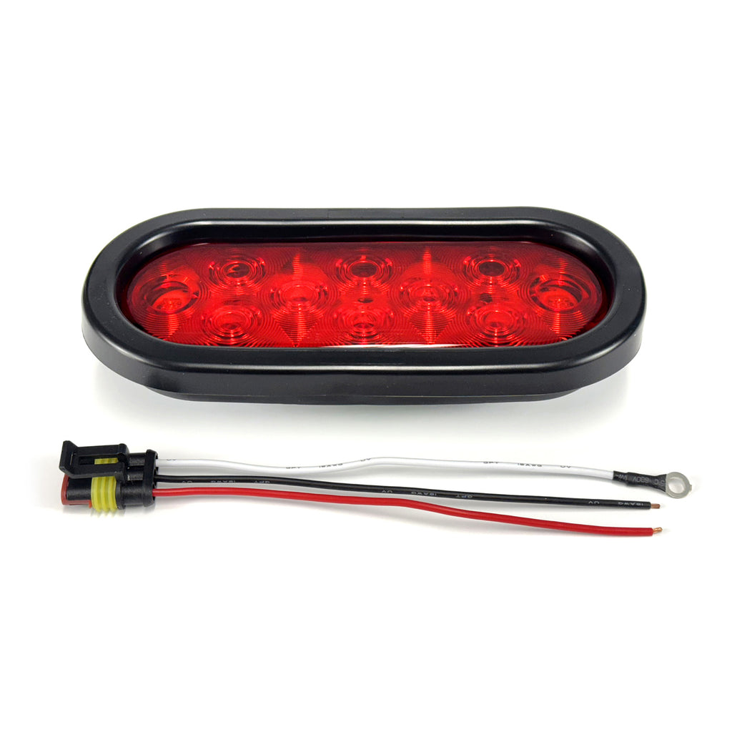 Lumière de position LED 6 1/2" x 2 1/4" rouge 10 diodes - RecreaShop