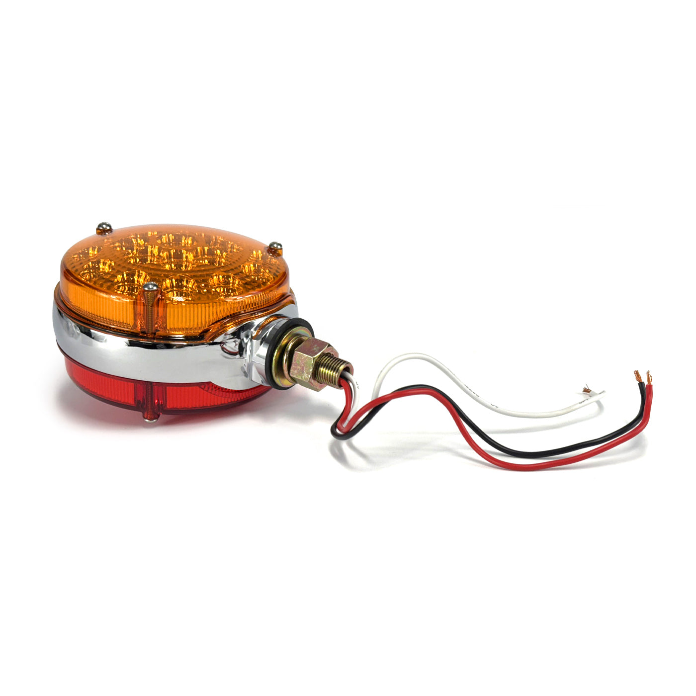 Lumière de position LED 2 faces 4" ambre et rouge 21 diodes - RecreaShop