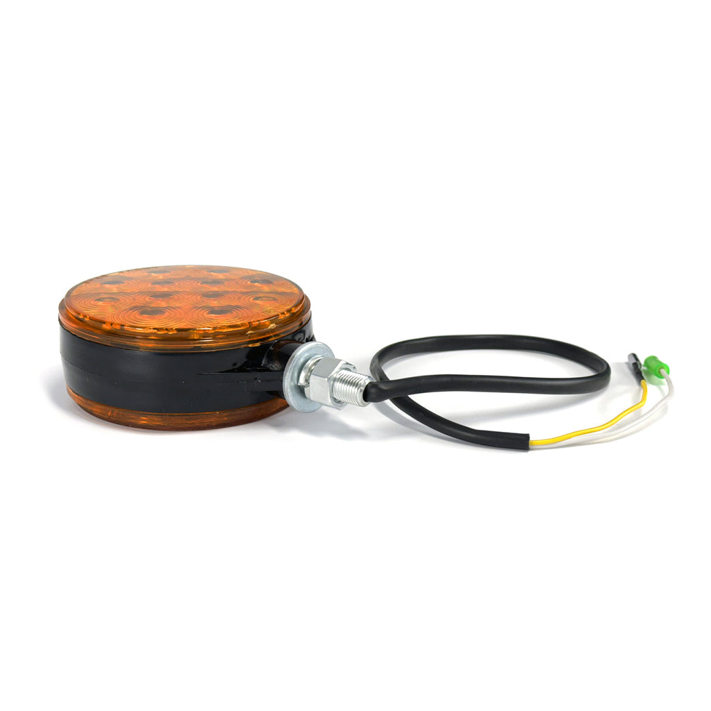 Lumière de position LED 2 faces 4 3/4" x 4 1/3" x 1 4/5" ambre 12 diodes - RecreaShop