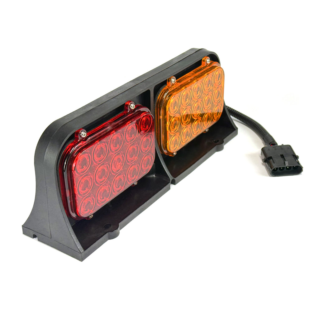 Lumière de position LED droite 2 faces 11 5/8" x 2 7/8" x 4 1/2" ambre et rouge - RecreaShop