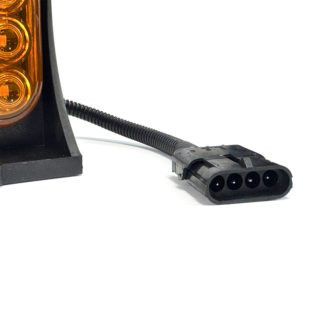 Lumière de position LED droite 2 faces 11 5/8" x 2 7/8" x 4 1/2" ambre et rouge - RecreaShop