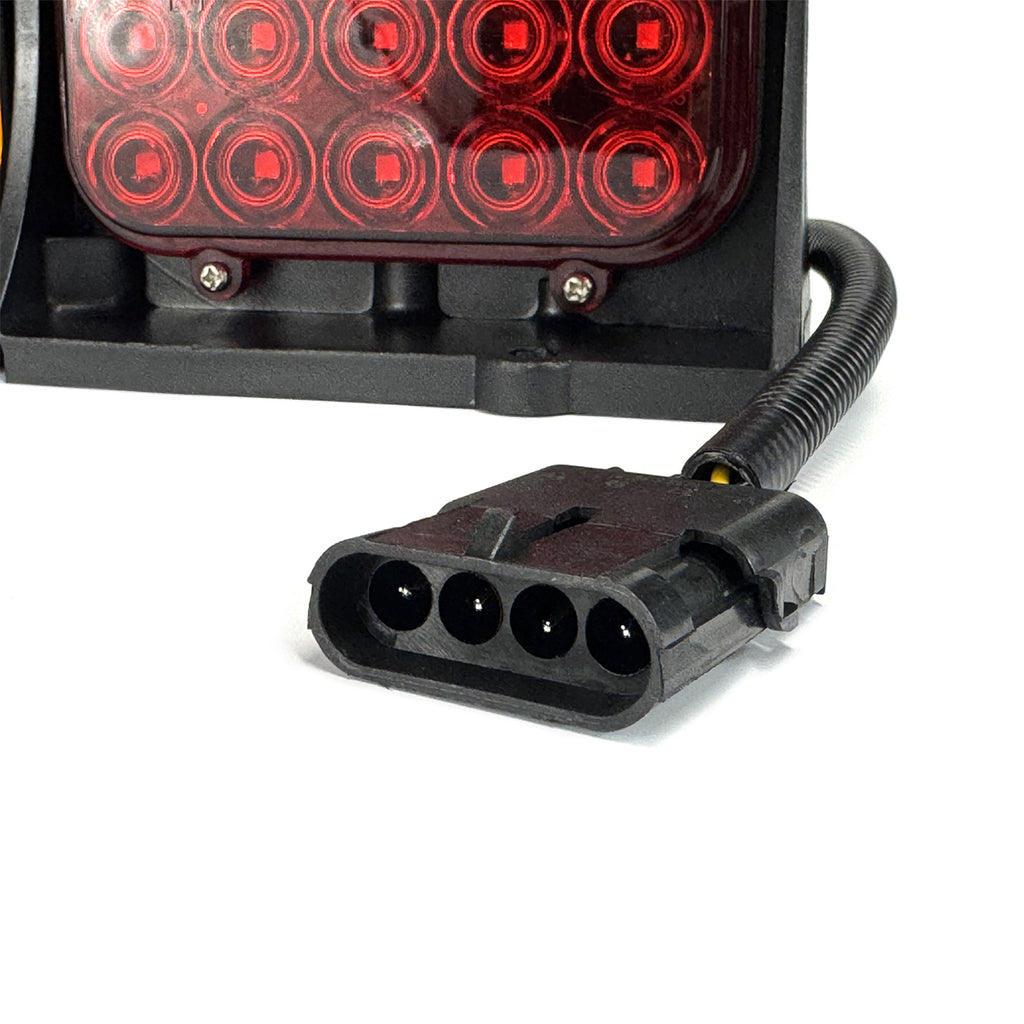 Lumière de position LED gauche 2 faces 11 5/8" x 2 7/8" x 4 1/2" ambre et rouge - RecreaShop