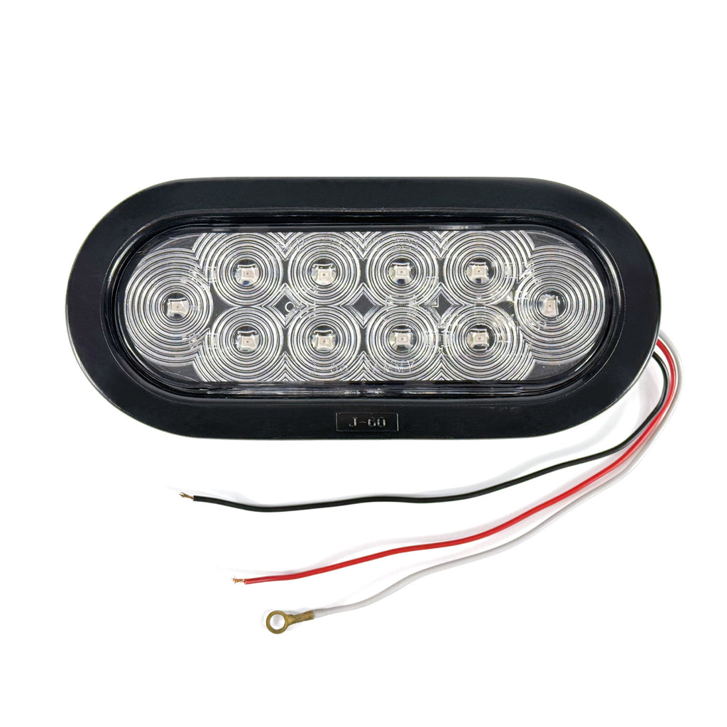 Lumière de position LED 6 1/2" x 2 1/4" claire 10 diodes rouges - RecreaShop