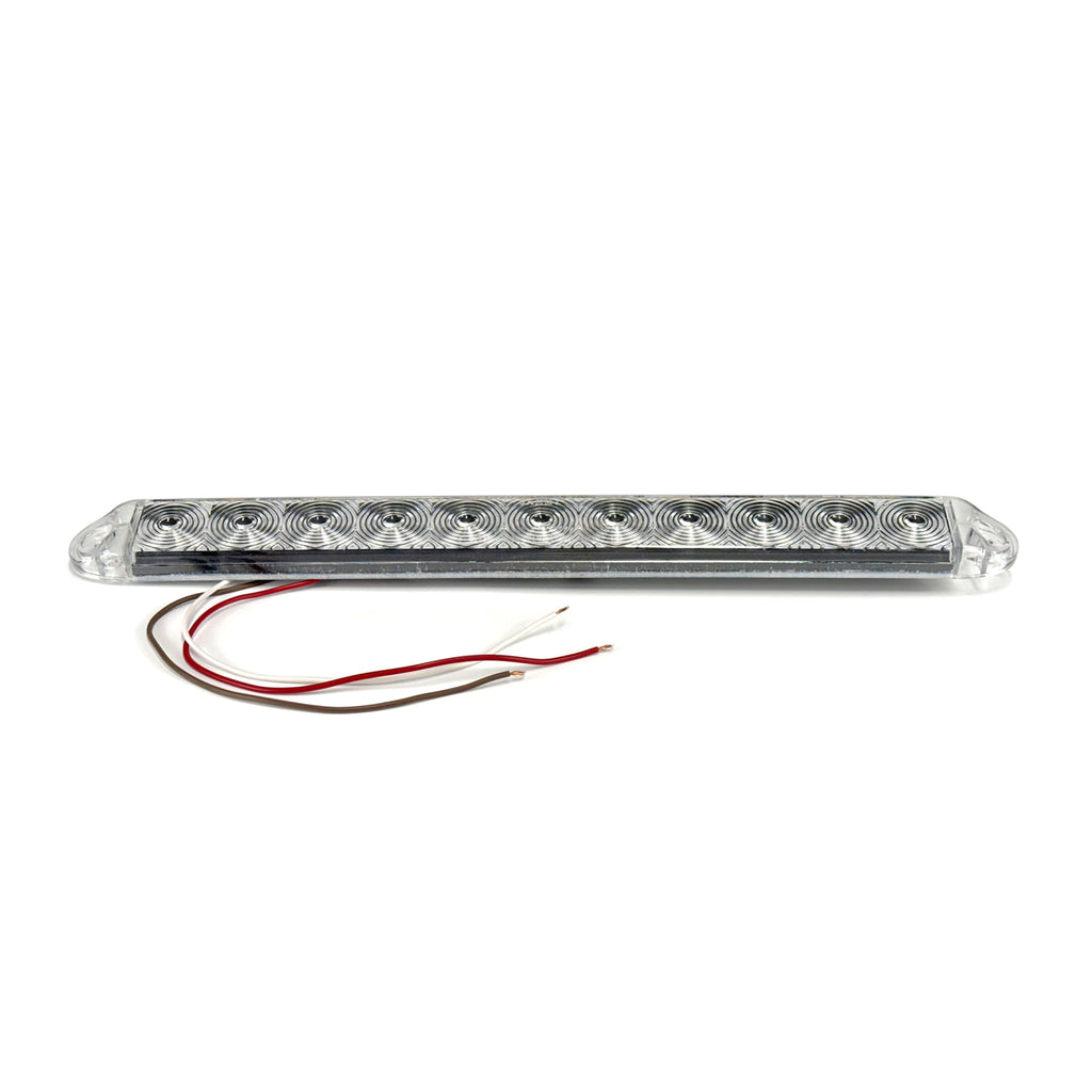 Barre de lumières LED 15 1/2" x 1 5/8" x 3/4" claire 11 diodes rouges - RecreaShop