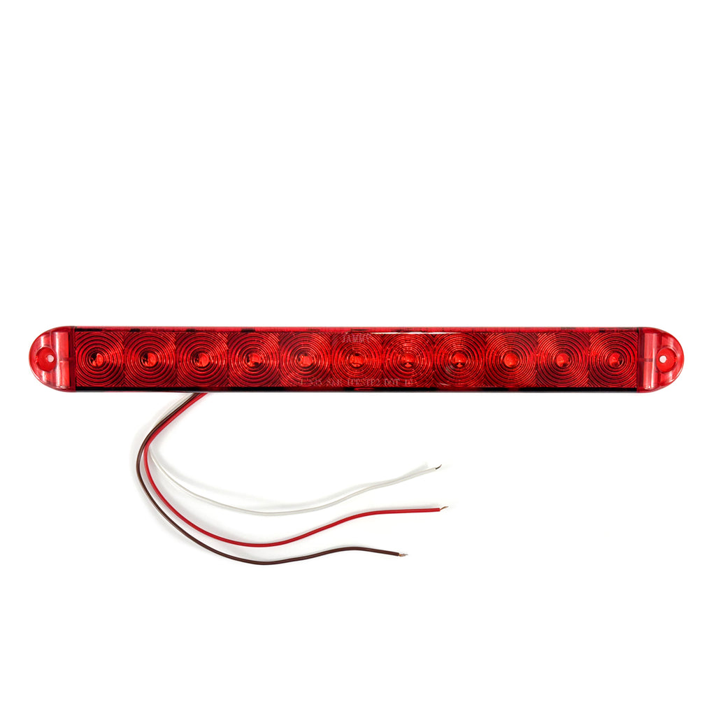Barre de lumières LED 15 1/2" x 1 5/8" x 3/4" rouge 11 diodes - RecreaShop