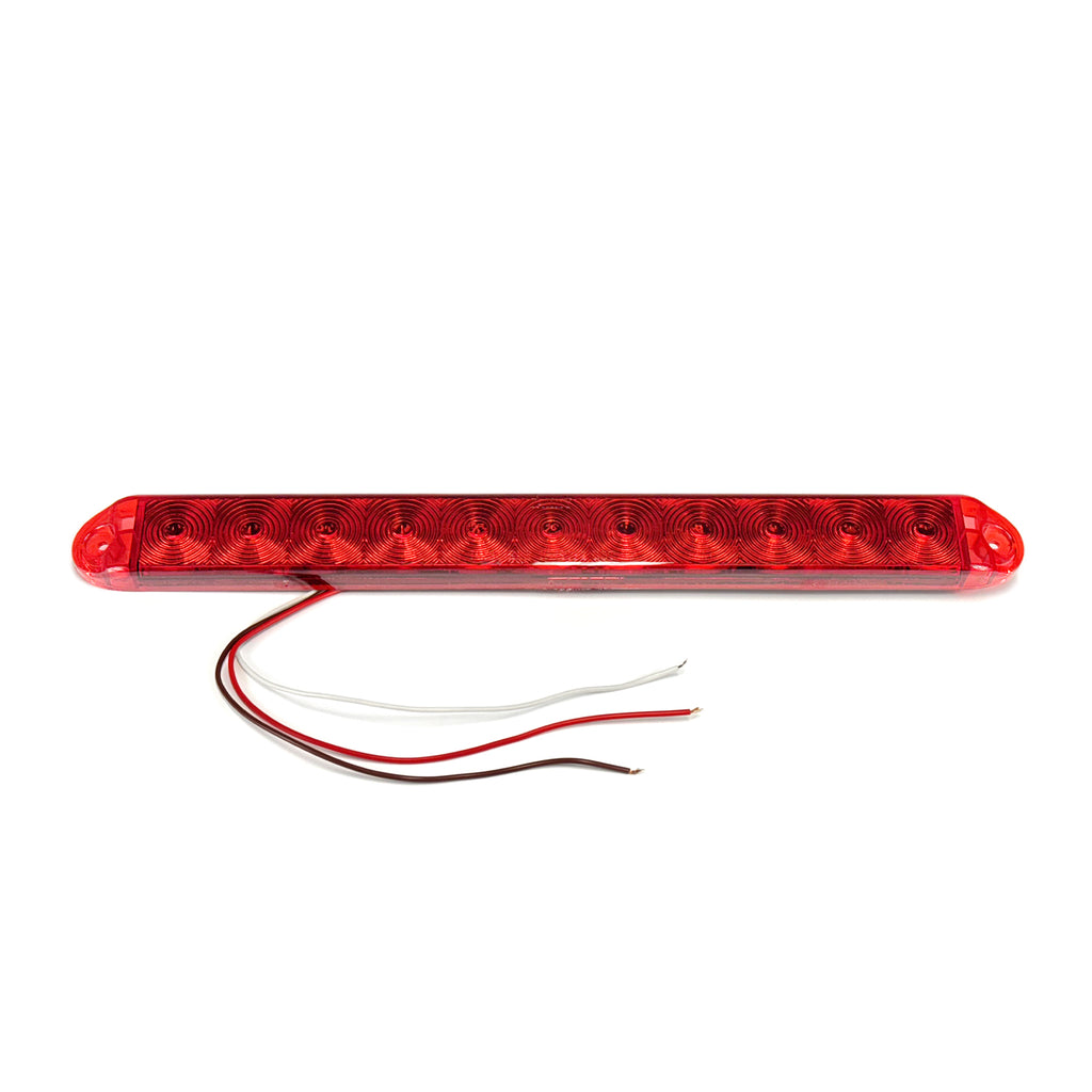 Barre de lumières LED 15 1/2" x 1 5/8" x 3/4" rouge 11 diodes - RecreaShop