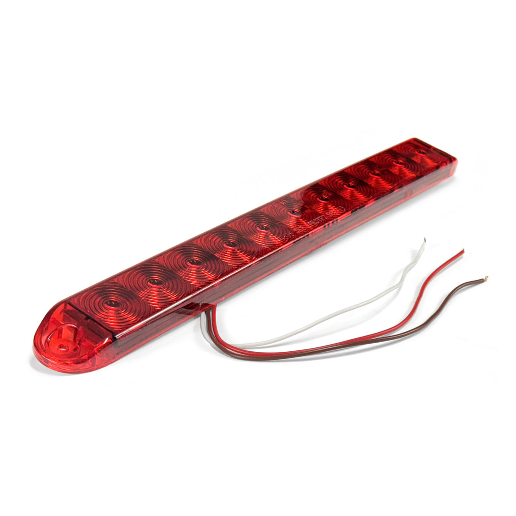 Barre de lumières LED 15 1/2" x 1 5/8" x 3/4" rouge 11 diodes - RecreaShop