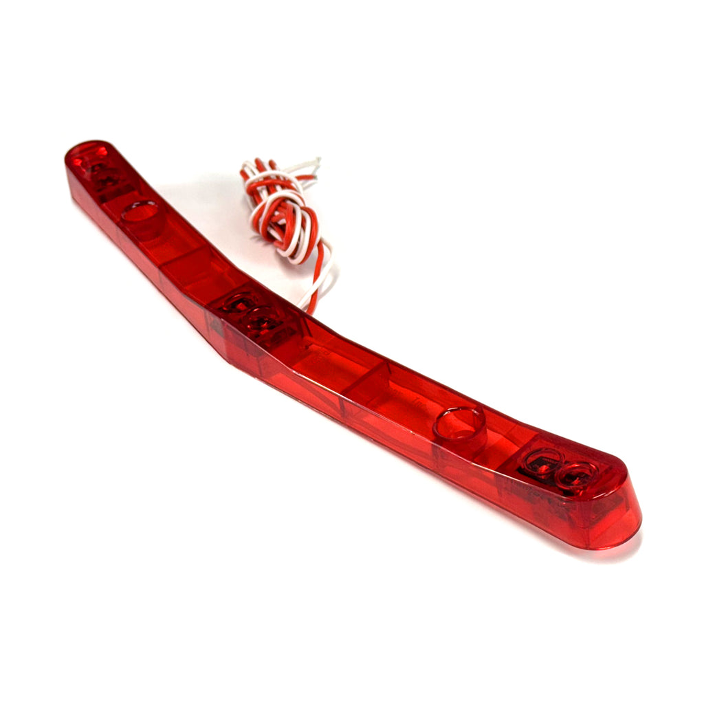 Barre de lumières LED 14 1/8" x 1 3/8" x 1" rouge pour bateau (barre en V) - RecreaShop