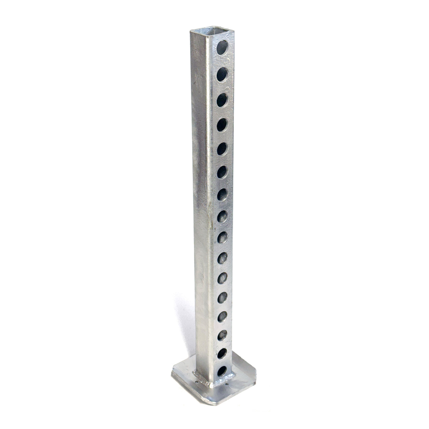 Pied stabilisateur 24" tube carré galvanisé 2" base 5" x 5" - RecreaShop