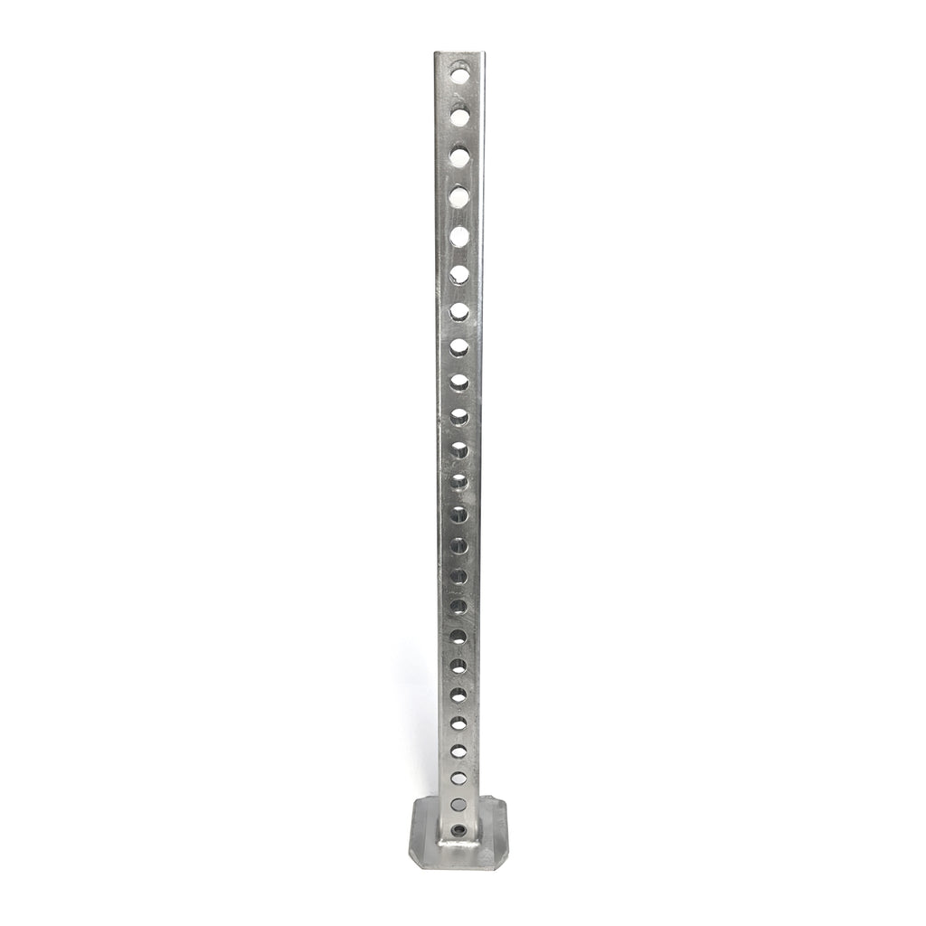 Pied stabilisateur 36" tube carré galvanisé 2" base 5" x 5" - RecreaShop