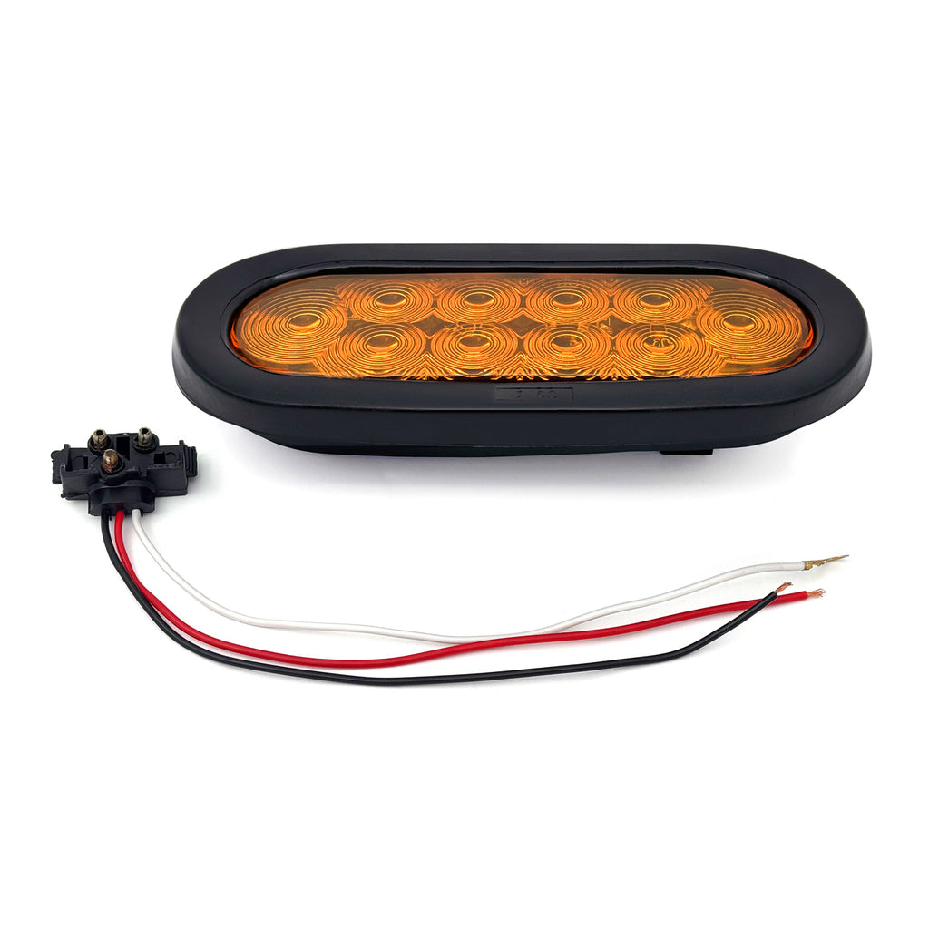 Lumière de position LED 6 1/2" x 2 1/4" ambre 10 diodes - RecreaShop
