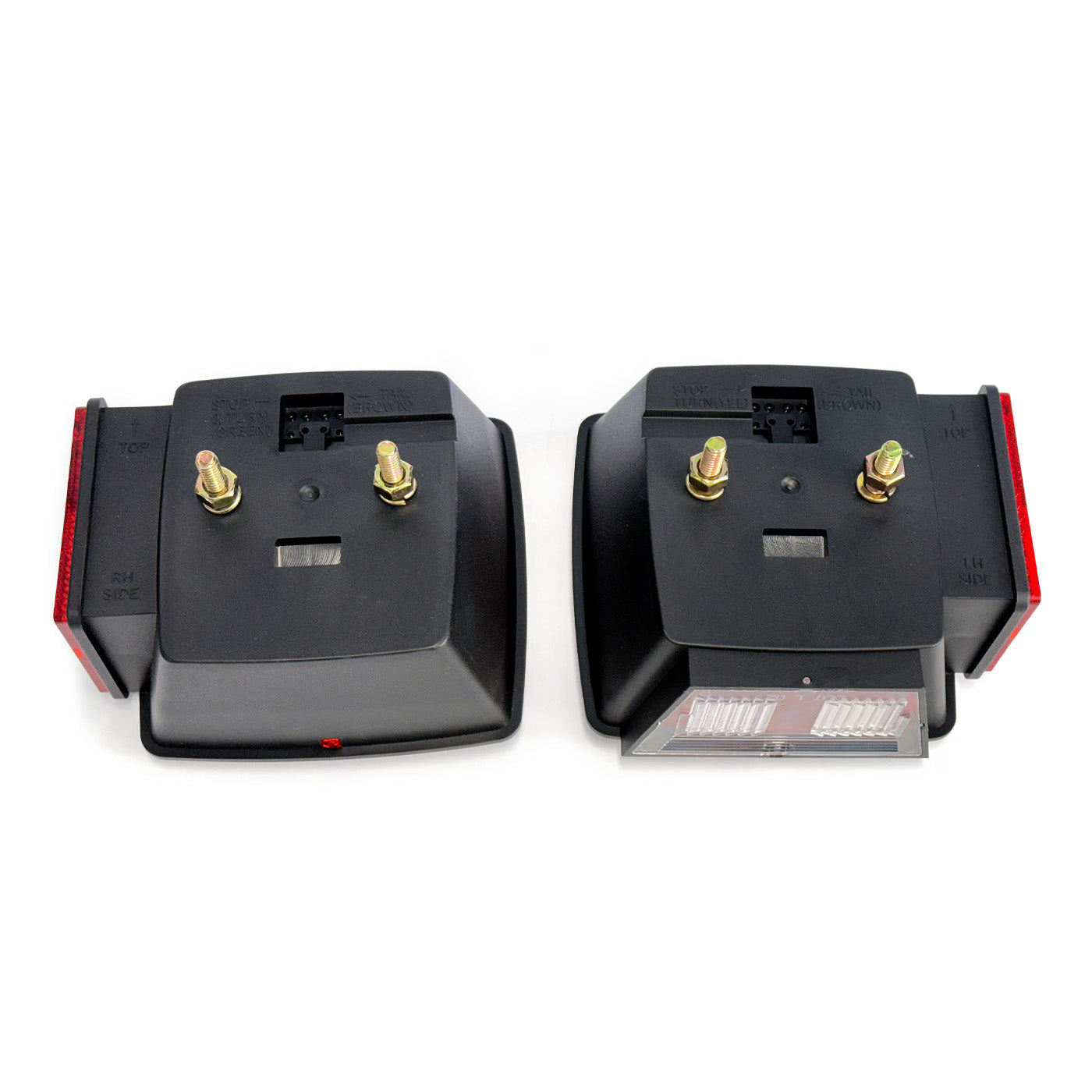 Ensemble de lumières inc. 4 1/2" x 4 1/2" rouges avec fil 20' - RecreaShop