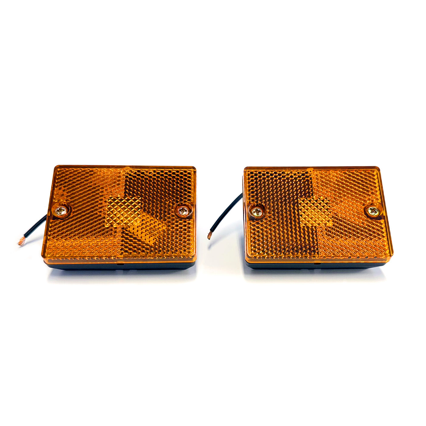 Ensemble de lumières inc. 4 1/2" x 4 1/2" rouges avec fil 25' - RecreaShop