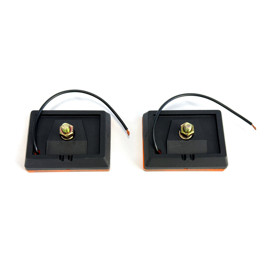 Ensemble de lumières inc. 4 1/2" x 4 1/2" rouges avec fil 20' - RecreaShop