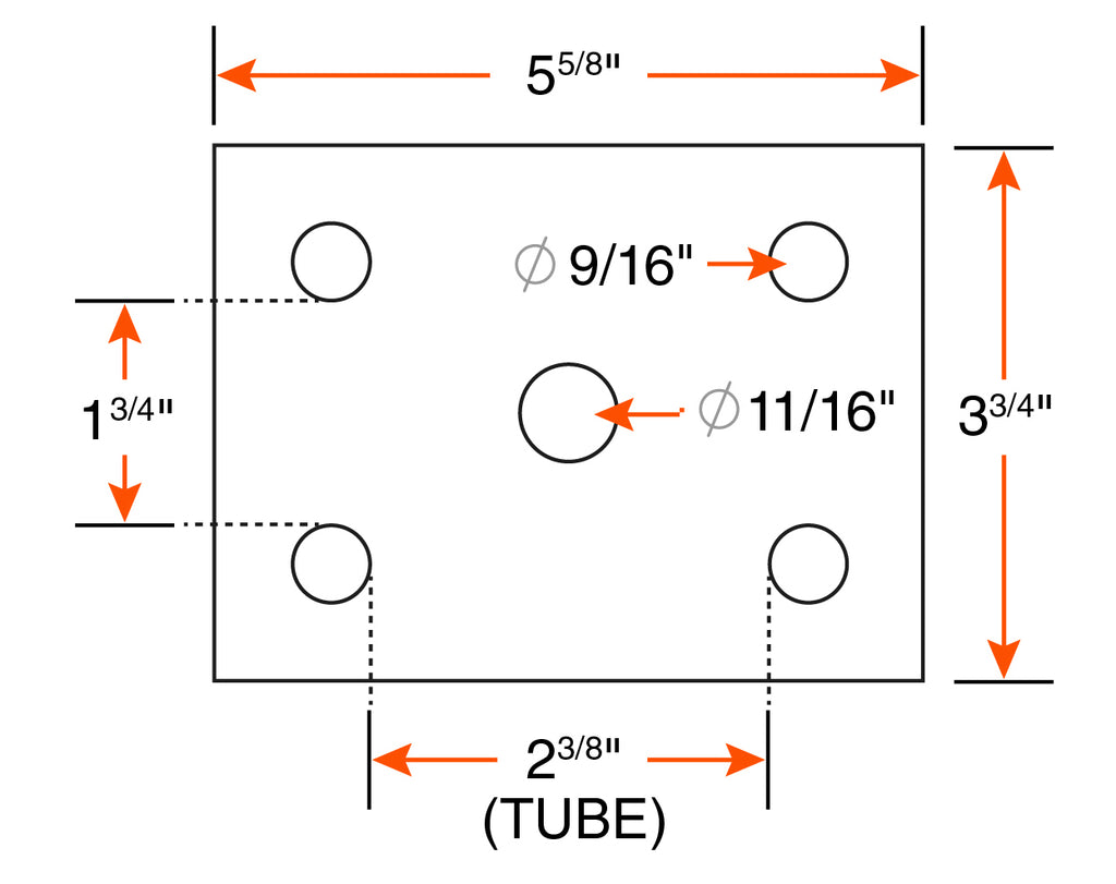 Ensemble de ressorts 4K à 2 yeux 4L 26" X 1 3/4" pour tube 2 3/8" avec quinc. - RecreaShop