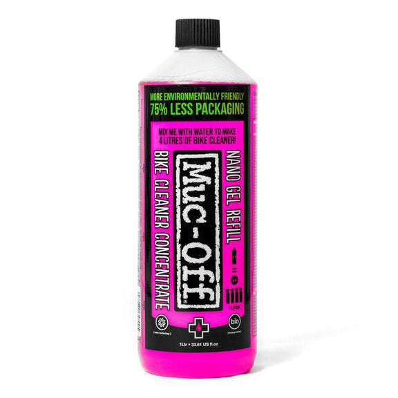 Muc-Off Nettoyant Bio Nano Gel concentré 1 L / 0.26 G, 33.81 oz - RecreaShop