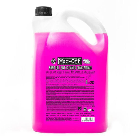 Muc-Off Nettoyant Bio Nano Gel concentré 5 L / 1.32 G, 169 oz - RecreaShop