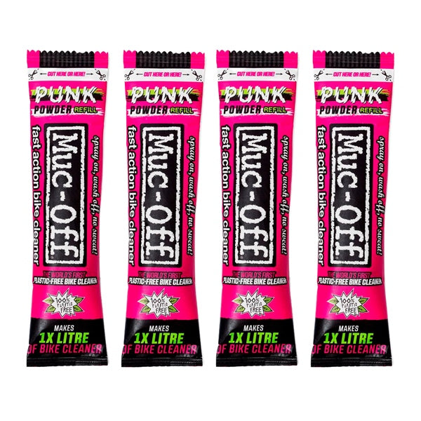 Muc-Off Poudre nettoyante pour moto Punk (4 sachets) 4 x 30g - RecreaShop