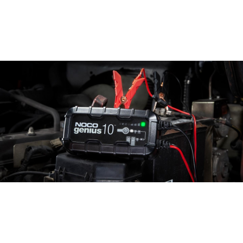 Genius10 Chargeur, mainteneur et désulfateur de batterie 6V/12V 10-Amp - Récréashop