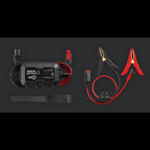 Genius5 Chargeur, mainteneur et désulfateur de batterie 6V/12V 5-Amp - Récréashop