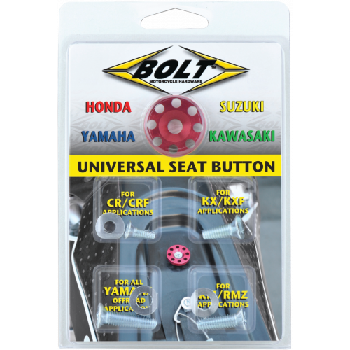 Bouton de siège anodisé universel pour motos Japonaises - Récréashop