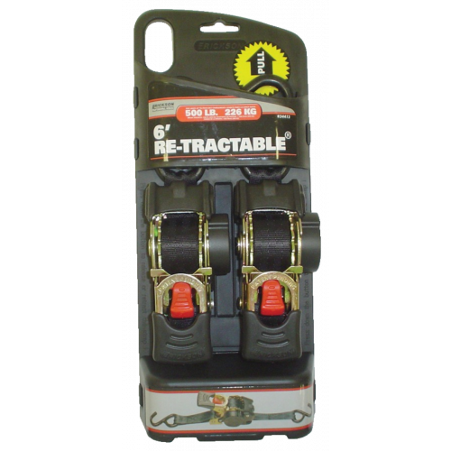 Courroies à cliquet Re-tractable® 1” x 6pi de long - Récréashop