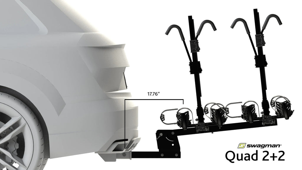 Porte-Vélos à 4 vélos Quad 2+2 - Swagman 66692 - Récréashop