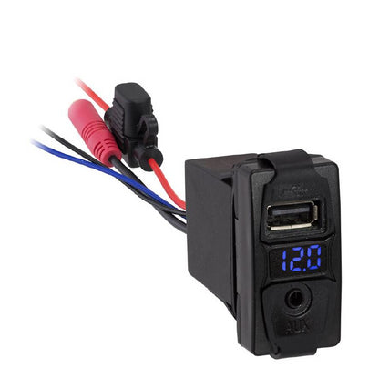 Voltmètre Numérique 2.1A/5V - 3.5/USB - Récréashop