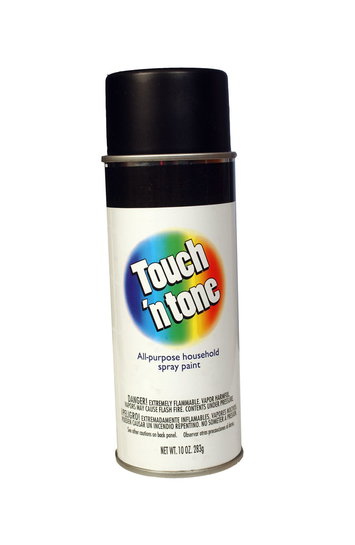 PEINTURE AEROSOL NOIR MAT 283 G - Récréashop