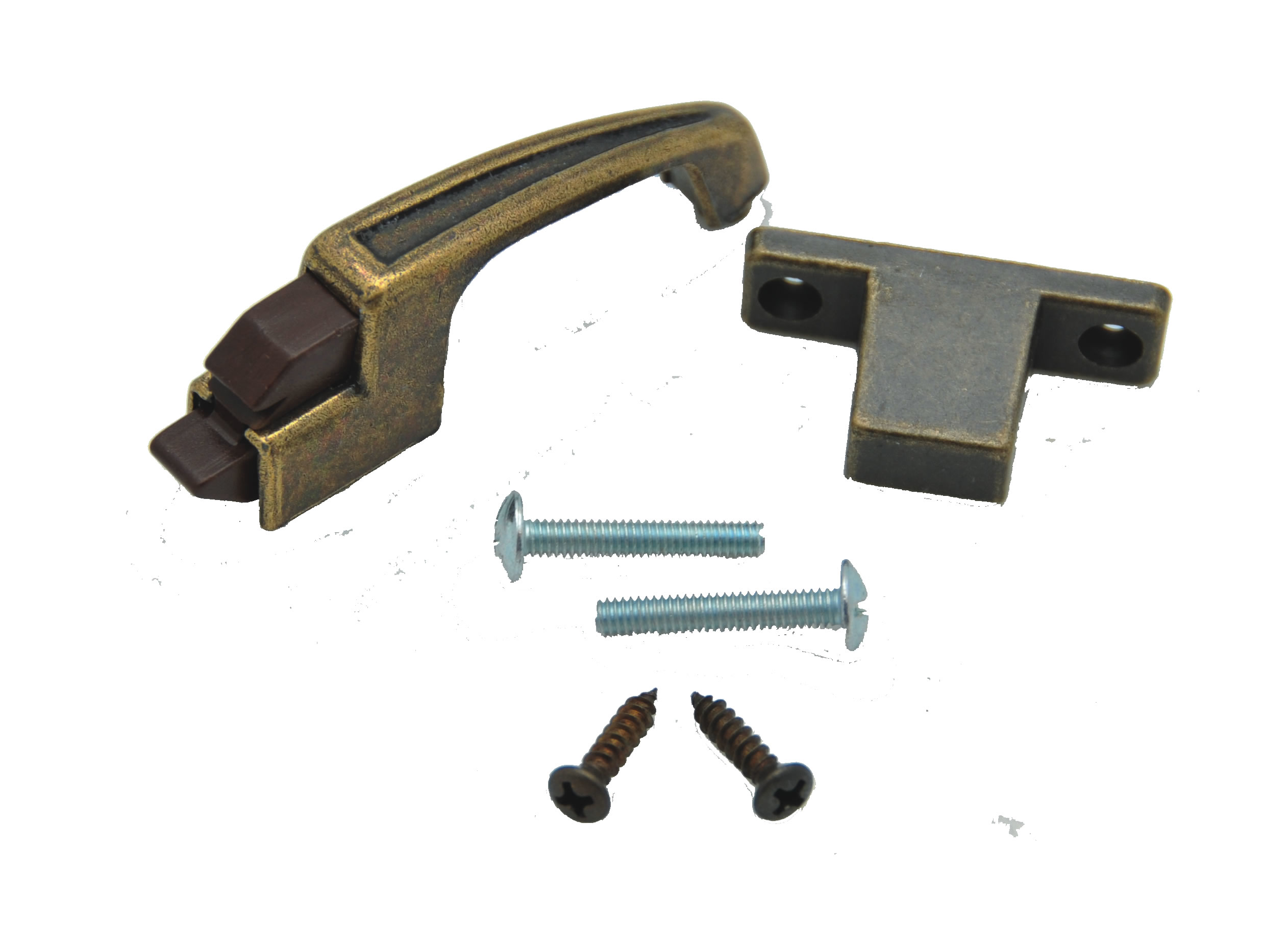 LOQUET DE PORTE GÂCHE DE PORTE 3/8" FINI ANTIQUE - Récréashop