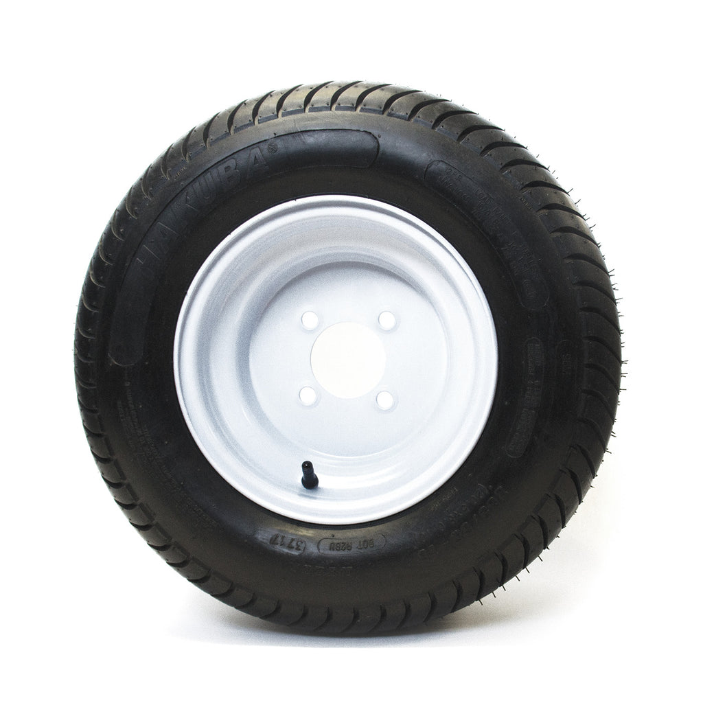Pneu 20.5" x 8" x 10" 12 plis LRF 1670 lbs Hakuba et jante 10" 4 trous blanche - RecreaShop