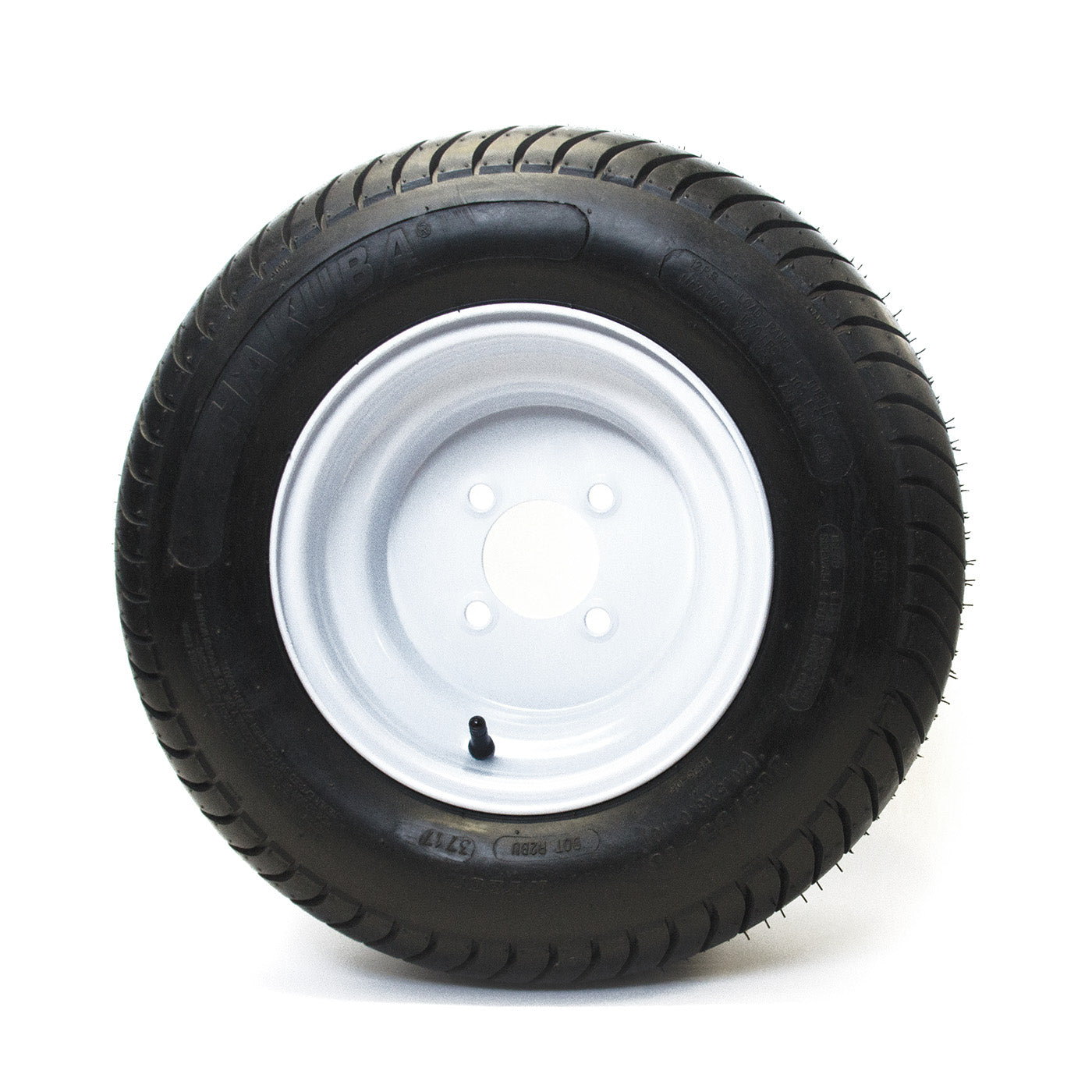Pneu 20.5" x 8" x 10" 12 plis LRF 1670 lbs Hakuba et jante 10" 4 trous blanche - RecreaShop