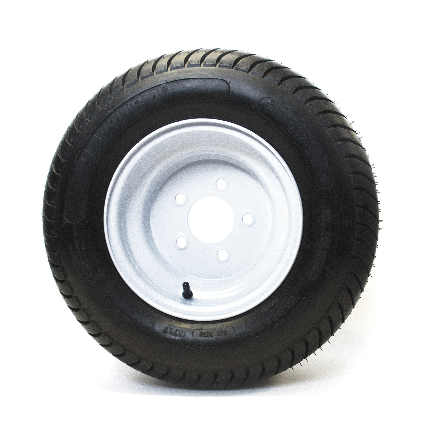 Pneu 20.5" x 8" x 10" 12 plis LRF 1670 lbs Hakuba et jante 10" 5 trous blanche - RecreaShop