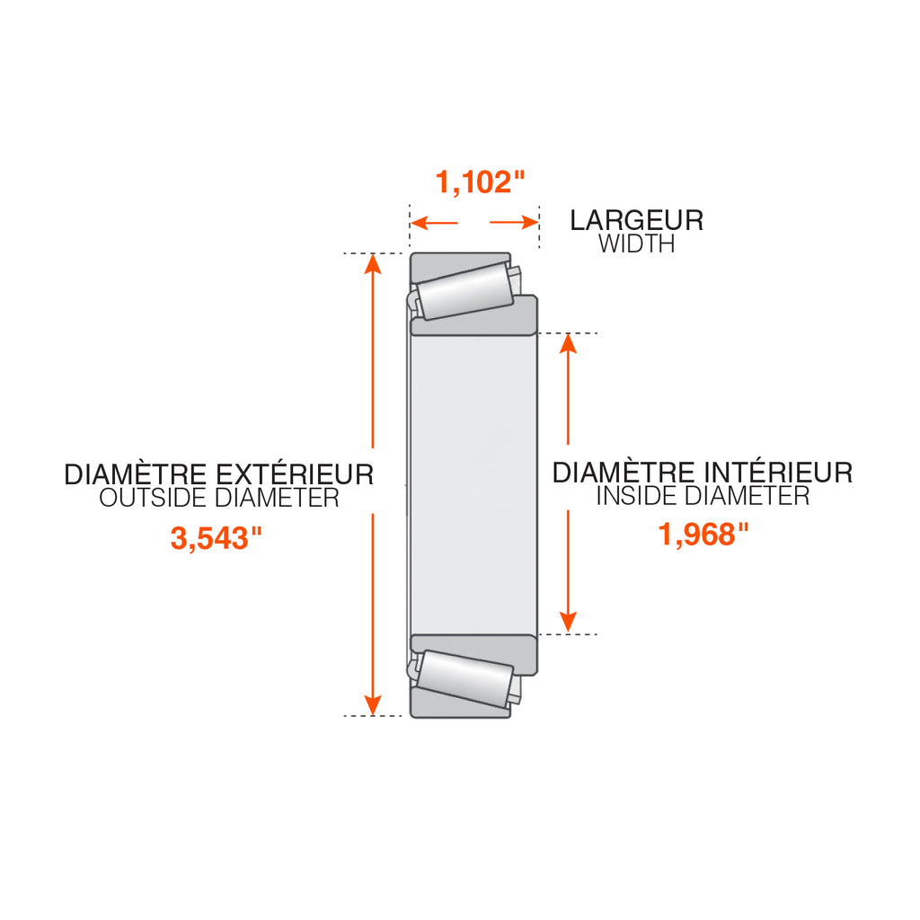 Roulement extérieur 10K HD-12K-16K - RecreaShop