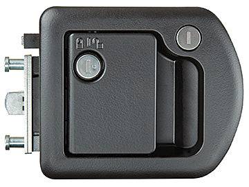 BLACK DOOR LATCH + BOLT - Récréashop