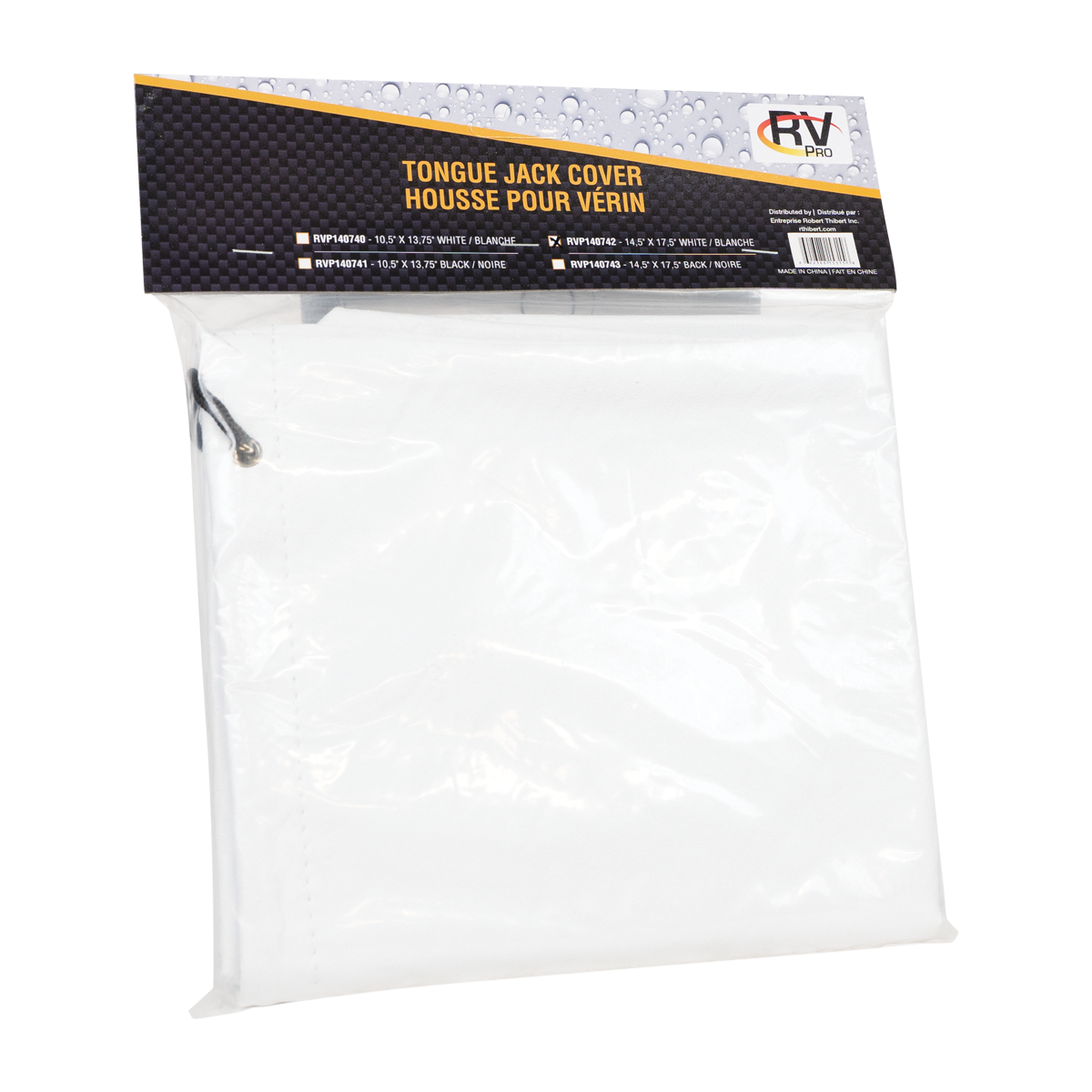 HOUSSE POUR VÉRIN 14,5 X 17,5 BLANCHE - Récréashop