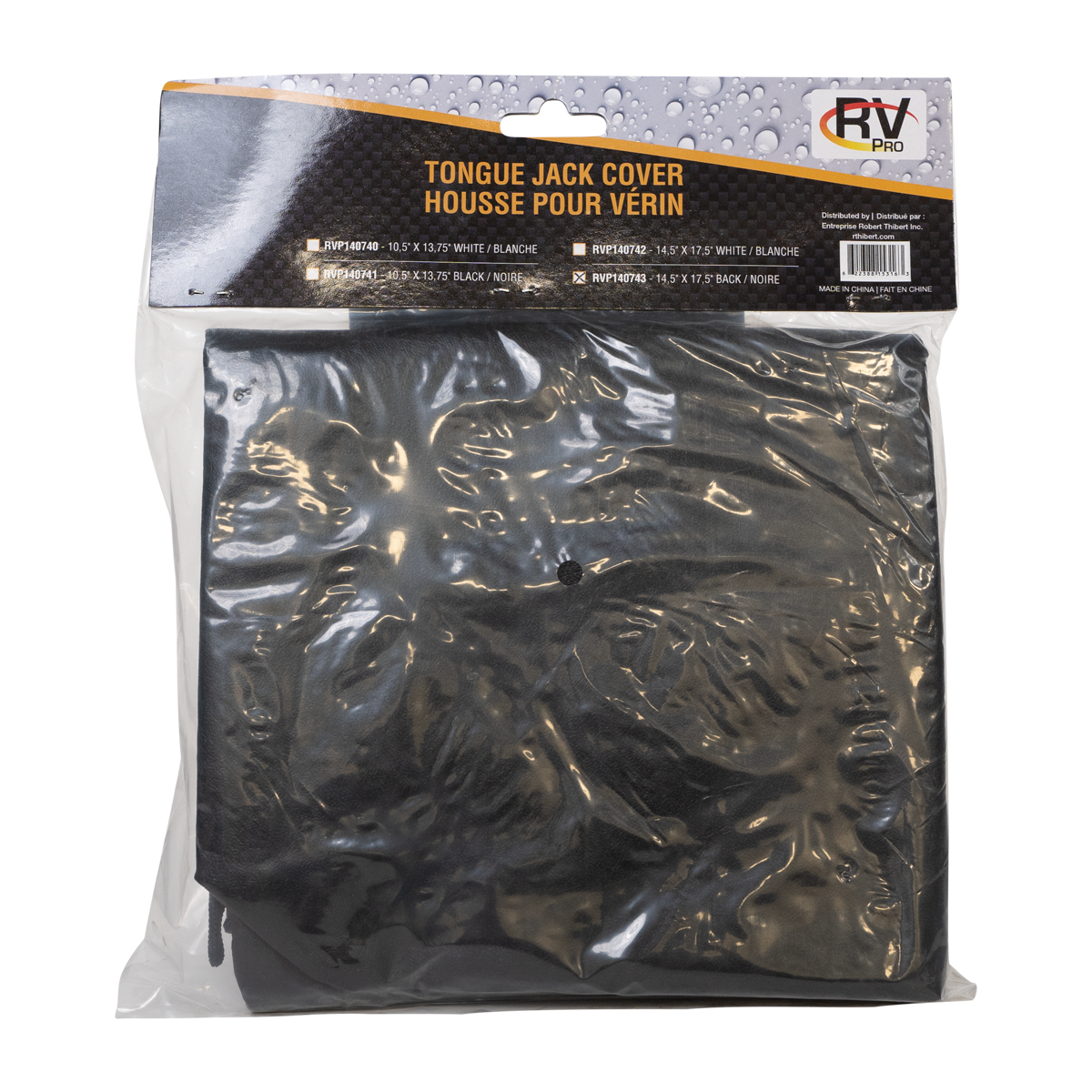 HOUSSE POUR VÉRIN 14,5 X 17,5 NOIRE - Récréashop