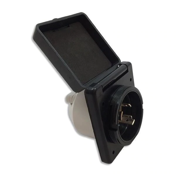 ENTRÉE ALIMENTATION RVPRO 50 AMP  NOIRE - Récréashop
