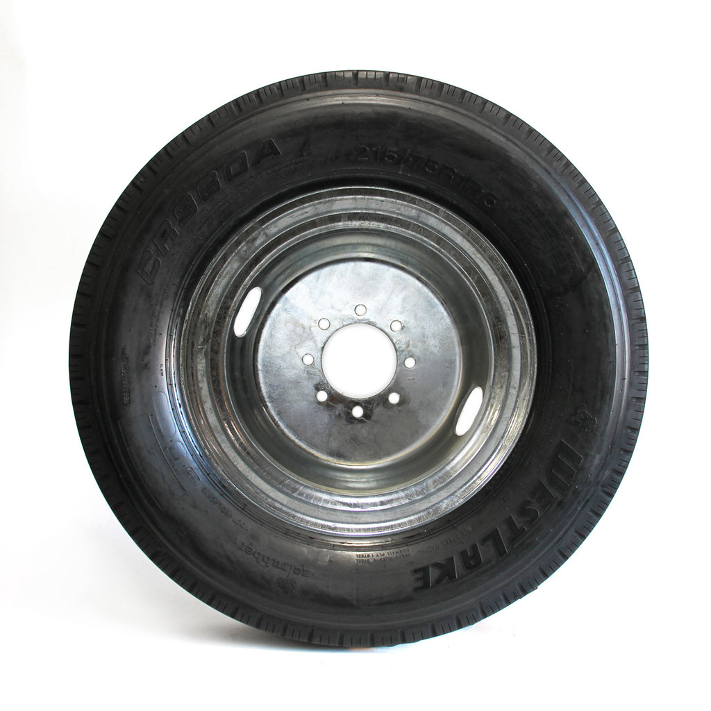 Pneu radial 215/75R175 16 plis LRH 4805 lbs Westlake et jante 17 1/2" 8 trous B.C. 6,5" double galvanisée - RecreaShop