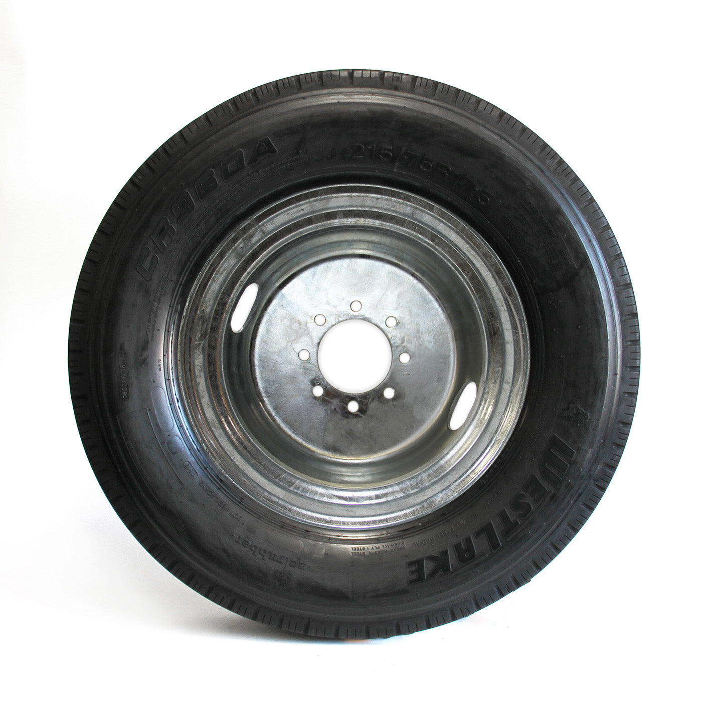 Pneu radial 215/75R175 16 plis LRH 4805 lbs Westlake et jante 17 1/2" 8 trous B.C. 6,5" double galvanisée - RecreaShop