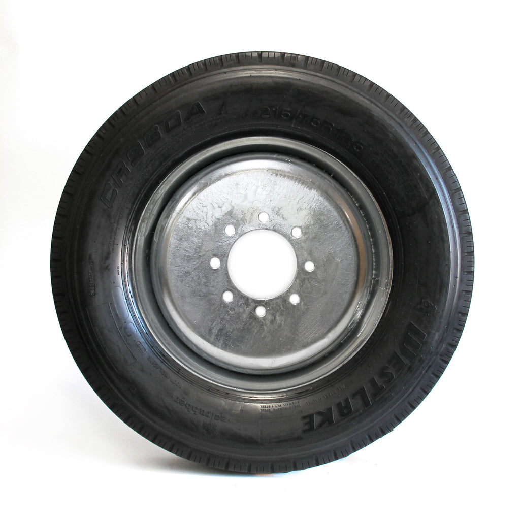Pneu radial 215/75R175 16 plis LRH 4805 lbs Westlake et jante 17 1/2" 8 trous B.C. 6,5" double galvanisée - RecreaShop